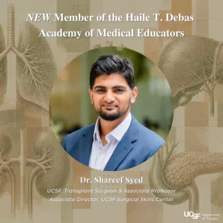 Dr. Shareef Syed Inducted into Haile Debas Academy of Medical Educators